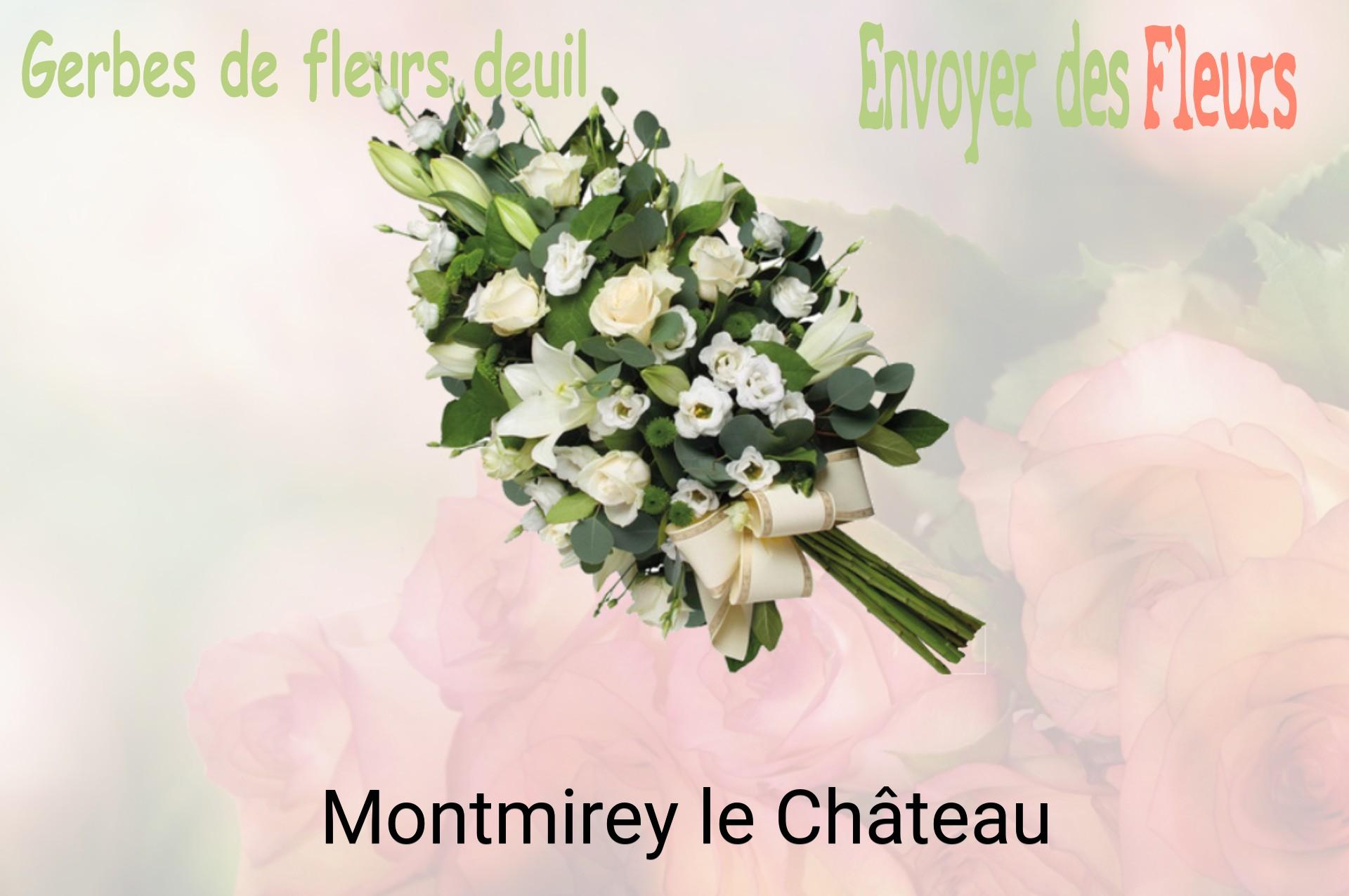 Gerbe de fleurs de deuil livrée à Montmirey-le-Château